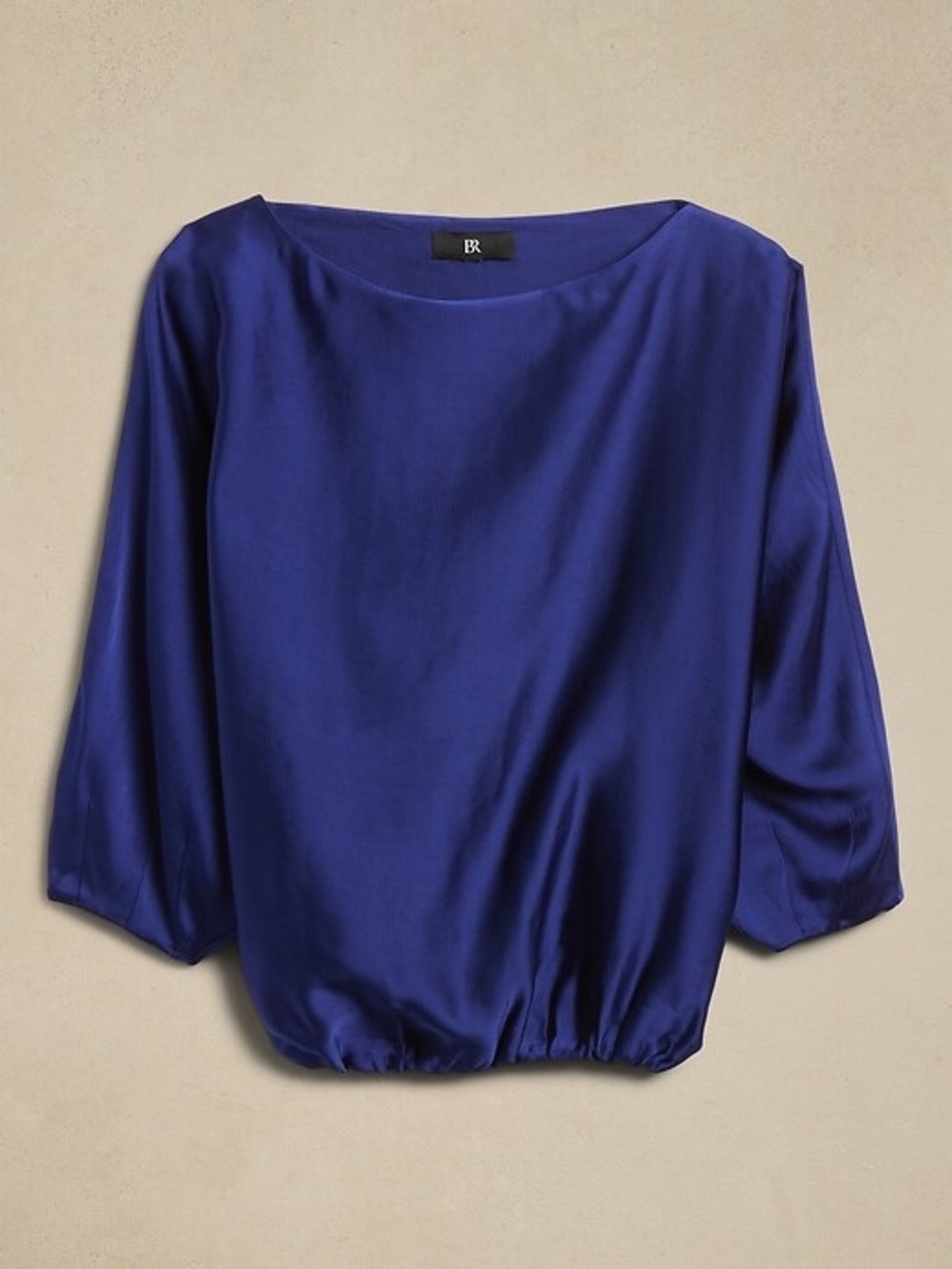 Banana Republic Royal Blue Emery Satin Top - Picture 2 of 4